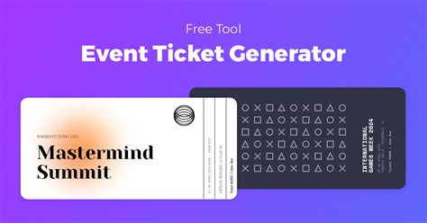 free event ticket generator